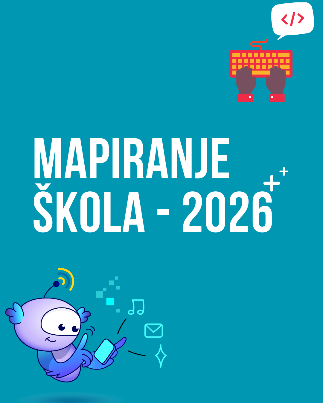 Poziv školama za popunjavanje upitnika – mapa učesnika #SID2026